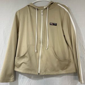 TOMMY SPORTS US Tan Polyester Hoodie Size Youth Large